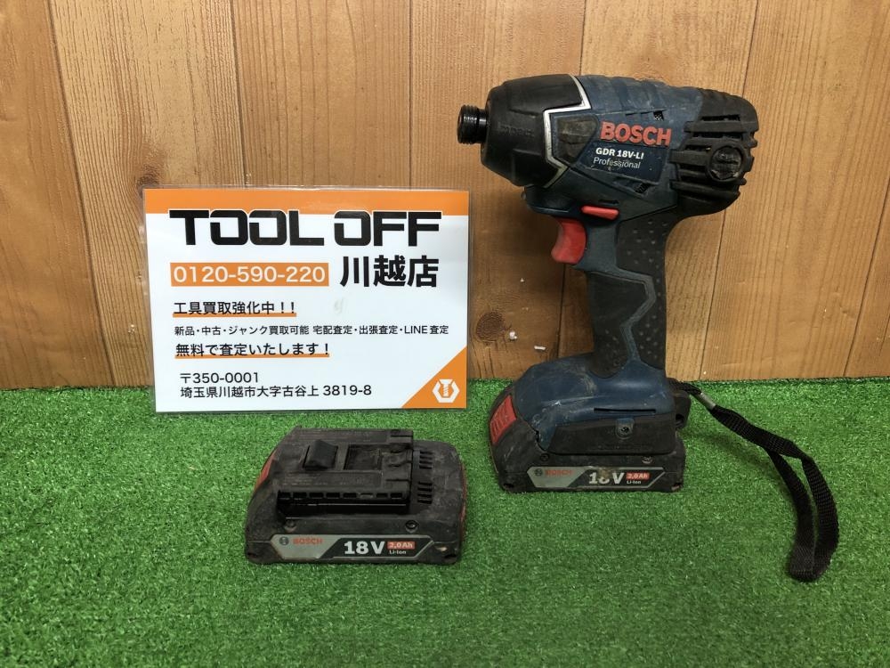 ボッシュ BOSCH バッテリーインパクトドライバ- GDR18V-LIの中古 中古C