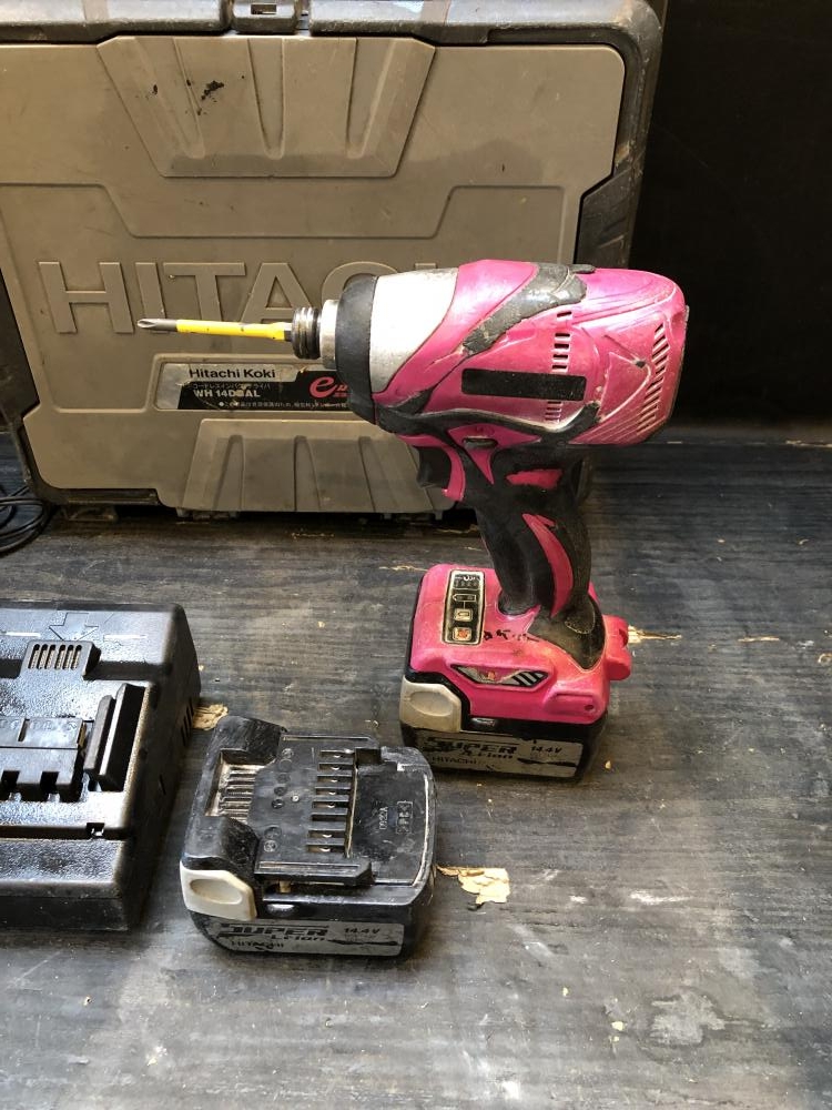 日立 HITACHI 14.4Vコードレスインパクトドライバ WH14DABLの中古 中古