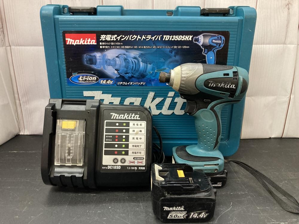 マキタ makita TD135D 充電式インパクトドライバー【リライズ野田愛宕店】【中古】管理番号：ITISZKBLHWHG マキタ 充電式インパクトドライバ TD135Dの中古 中古C傷汚れあり 商品