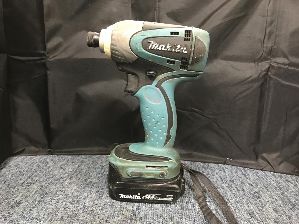 マキタ 14.4V充電式インパクトドライバ+バッテリ TD135DZ+BL1415の中古