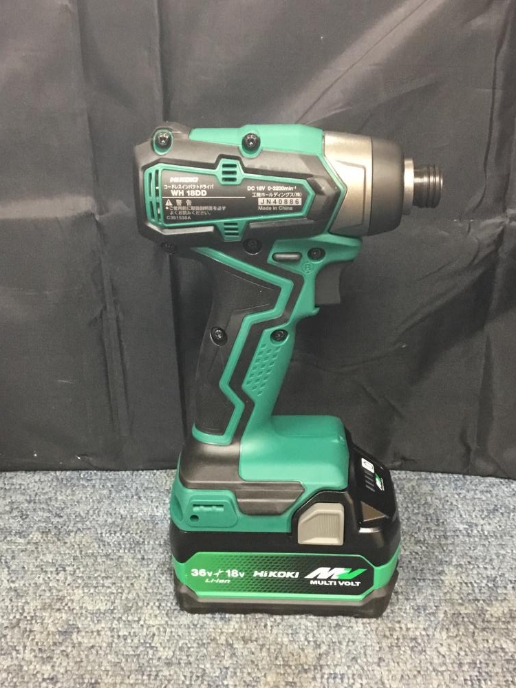 HiKOKI コードレスインパクトドライバ WH18DD2XCZの中古 未使用品