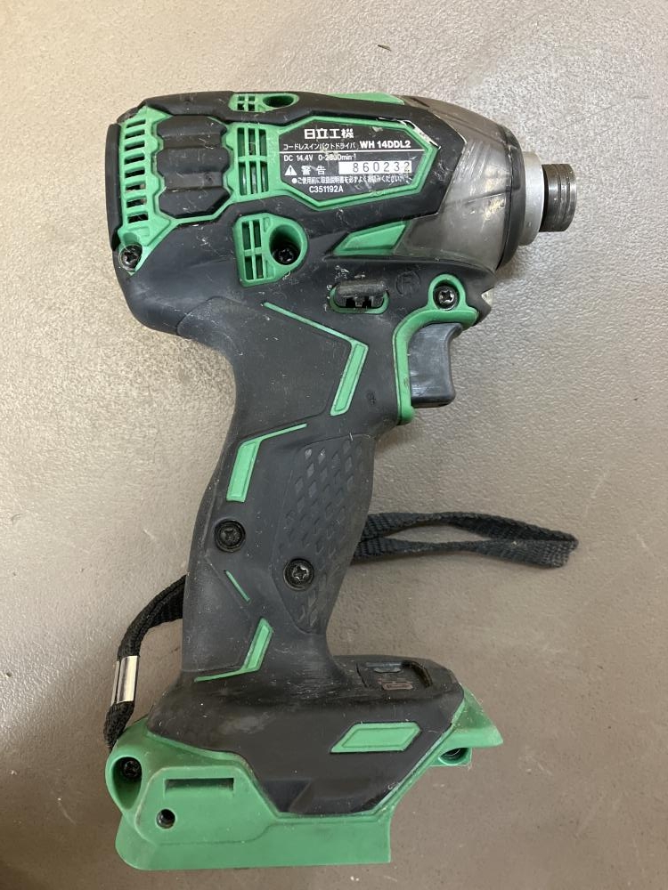 日立 14.4Vコードレスインパクトドライバ WH14DDL2の中古 中古B使用感 日立 14.4Vコードレスインパクトドライバ WH14DDL2の中古 中古B使用感