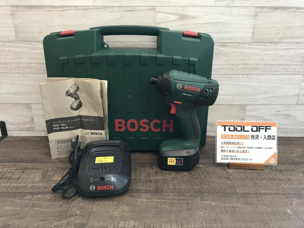 BOSCH ボッシュ 18Vリチウムイオンバッテリーインパクトドライバ  