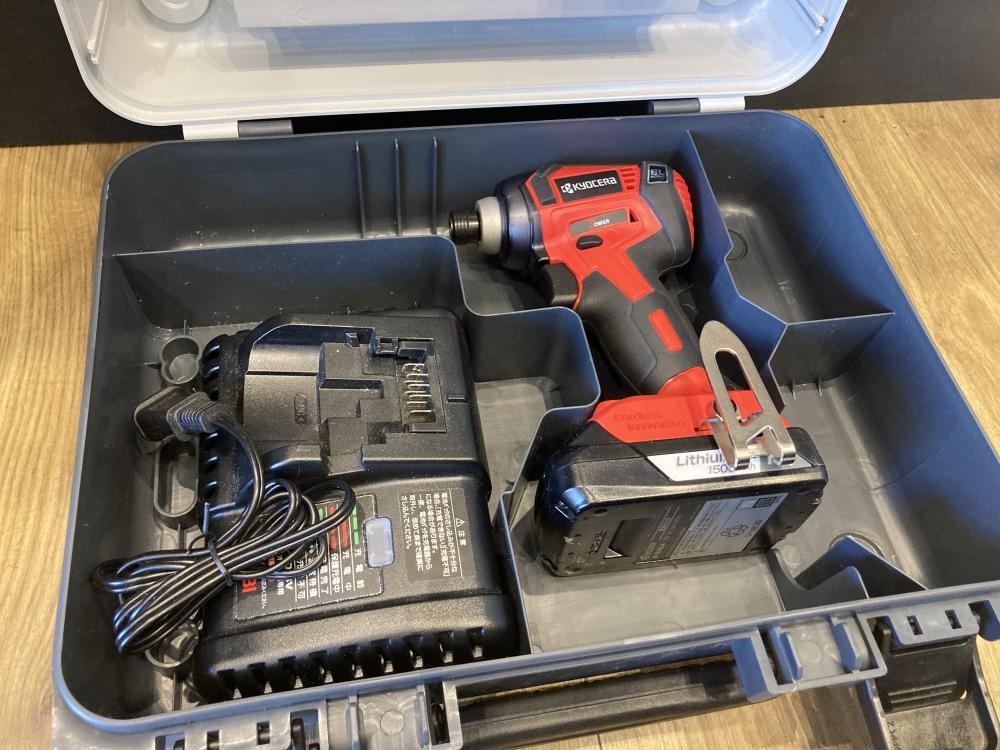 KYOCERA 充電式インパクトドライバ BID-1807+UBC-1802Lの中古 中古B 