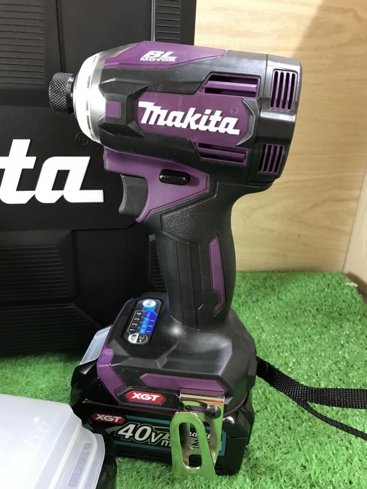 マキタ makita TD001GDXAP インパクトドライバ  未使用品 バッテリ40V 2.5Ah二個/充電器 パープル 【ハンズクラフト宜野湾店】 マキタ（makita） 40Vmax-2.5Ah 充電式インパクトドライバ TD001GDXAP