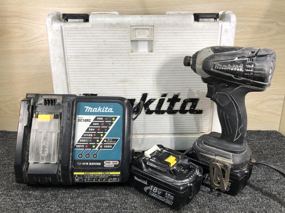 makita 充電式インパクトドライバ TD146DX2B　18V バッテリー2個付 充電器付