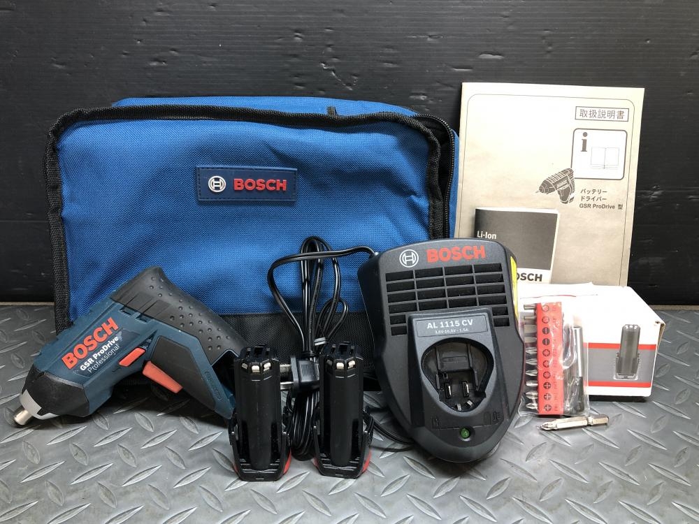 BOSCH バッテリードライバードリル & バッテリーライト & 充電器 フルセット 中古gsr24ve2 BOSCH ボッシュ バッテリードライバー GSRPRODRIVEの中古 中古B使用感
