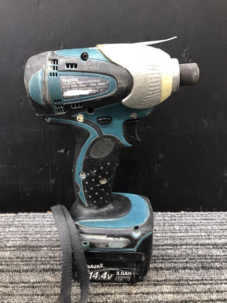 マキタ インパクトドライバ TD130D バッテリ1 箱・充電器の中古 使用