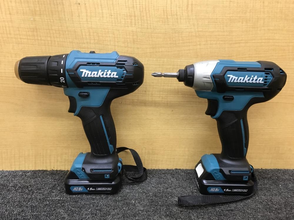 マキタ makita 充電式インパクトドライバ+充電式ドライバドリル DF333D 