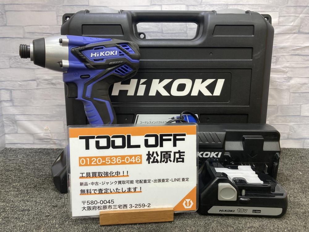 HiKOKI ハイコーキ コードレスインパクトドライバ 蓄電池×2 充電 HiKOKI ハイコーキ コードレスインパクトドライバ 蓄電池×2 充電
