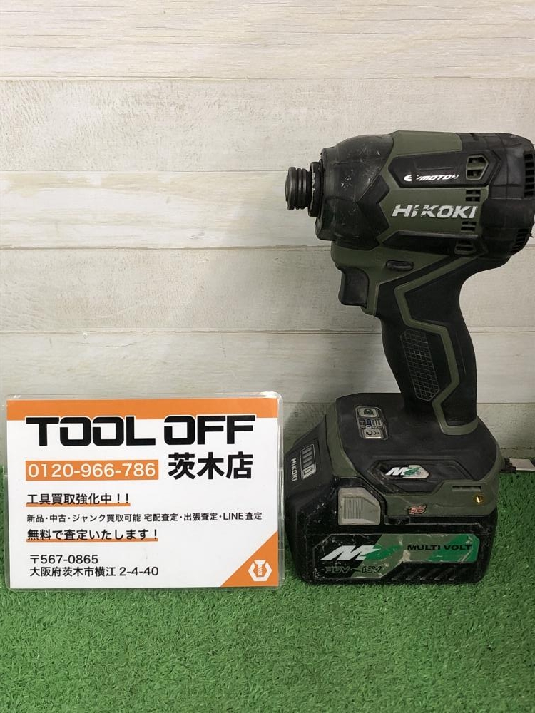 HiKOKI ハイコーキ 36Vコードレスインパクトドライバ WH36DC 