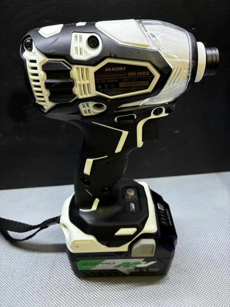 中古品 □ HiKOKI コードレスインパクトドライバー WH36DA（2XPB）□ A