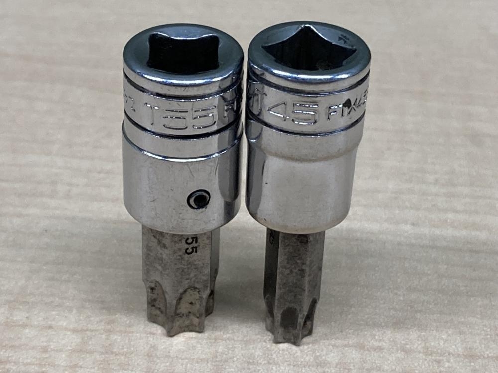 Snap-on 3/8トルクスソケット FTX55、45Eの中古 中古B使用感あり