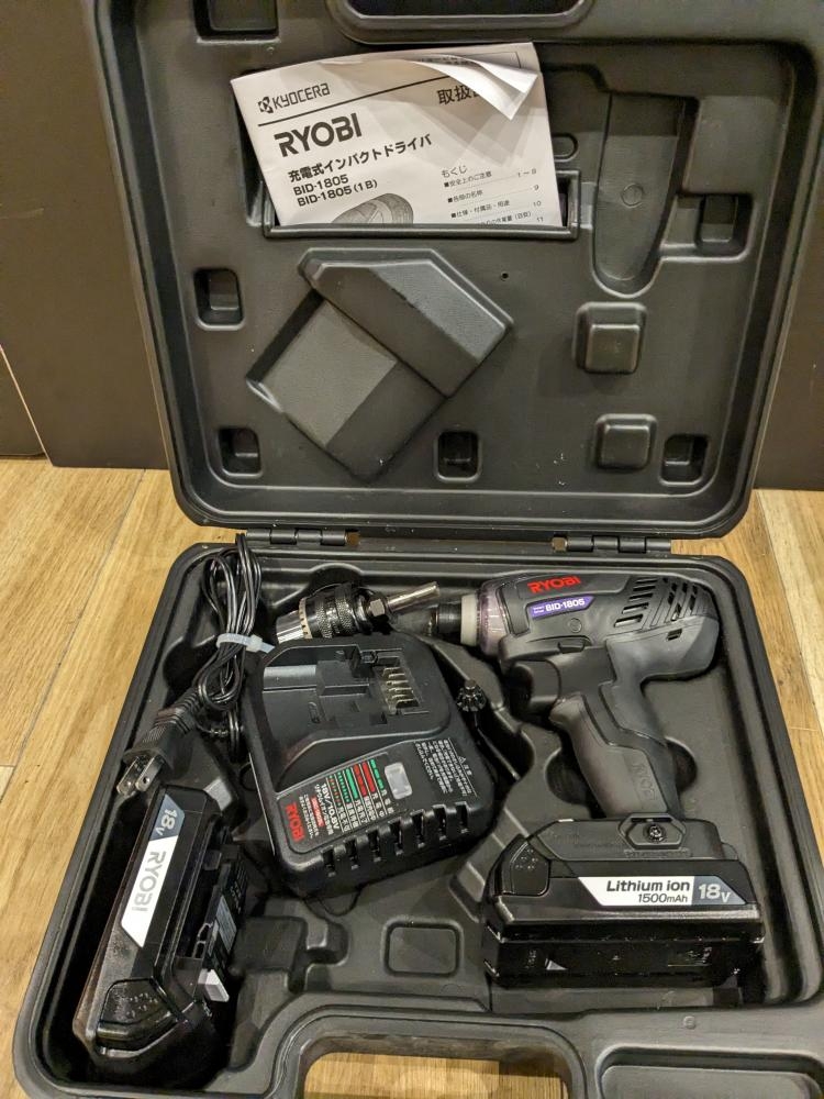 RYOBI 充電式インパクトドライバ BID-1805の中古 中古A(美品) 《東京