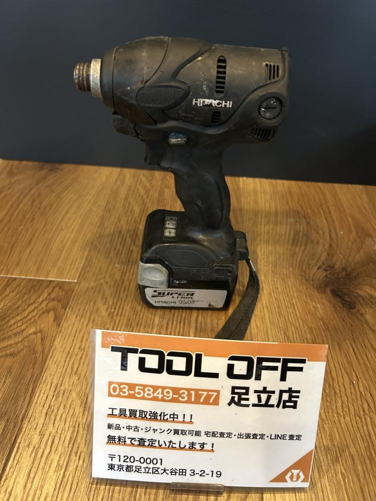 日立 14.4v インパクト 動作しますが、ジャンクで。