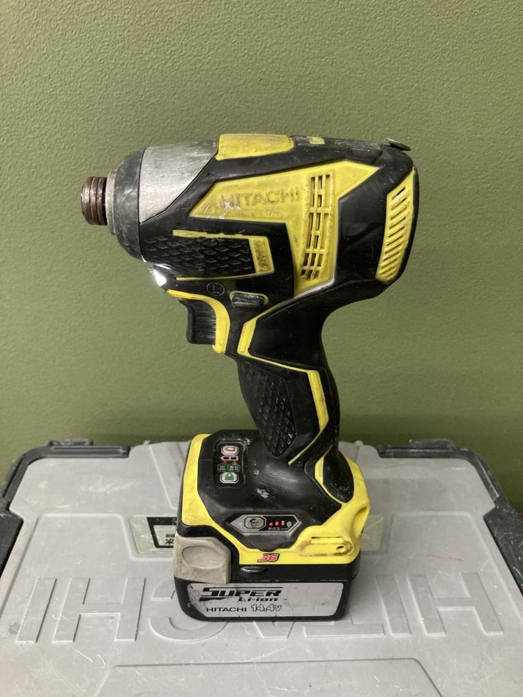 日立工機 HITACHI コードレスインパクトドライバ 14.4V *軸ブレ 