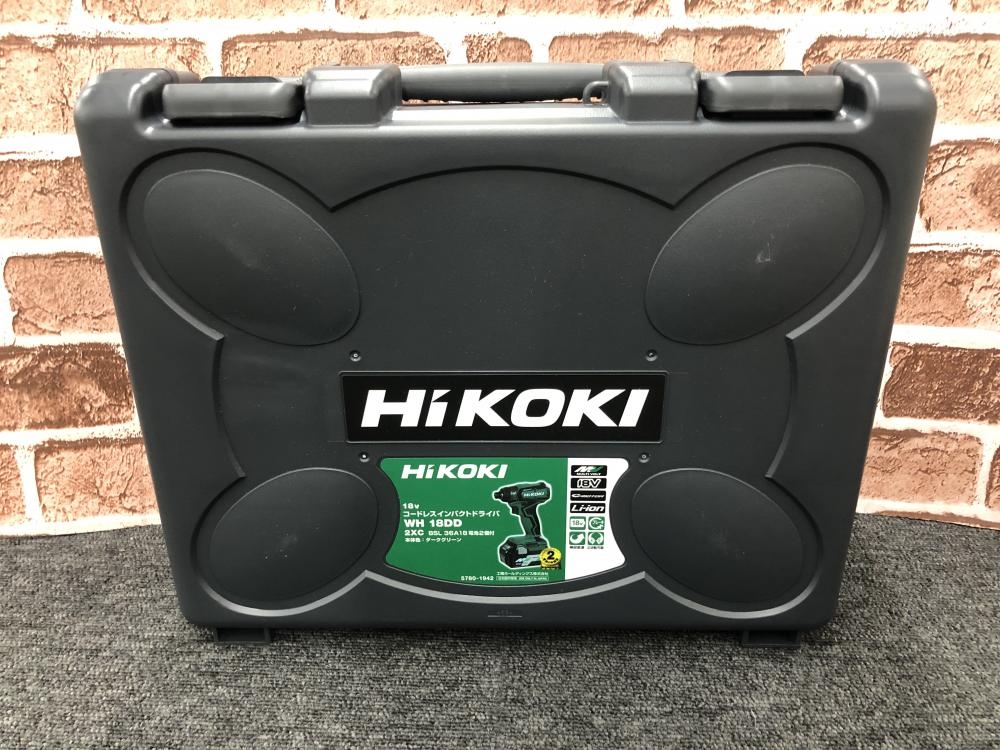 HiKOKI コードレスインパクトドライバ WH18DD 本体+ケースセットの中古