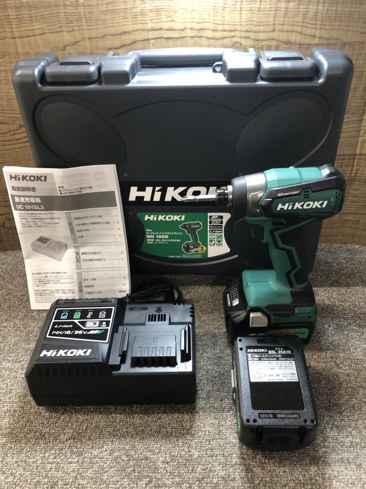ハイコーキ コードレスインパクトドライバ WH18DD 2XCの中古 未 ハイコーキ コードレスインパクトドライバ WH18DD 2XCの中古 未