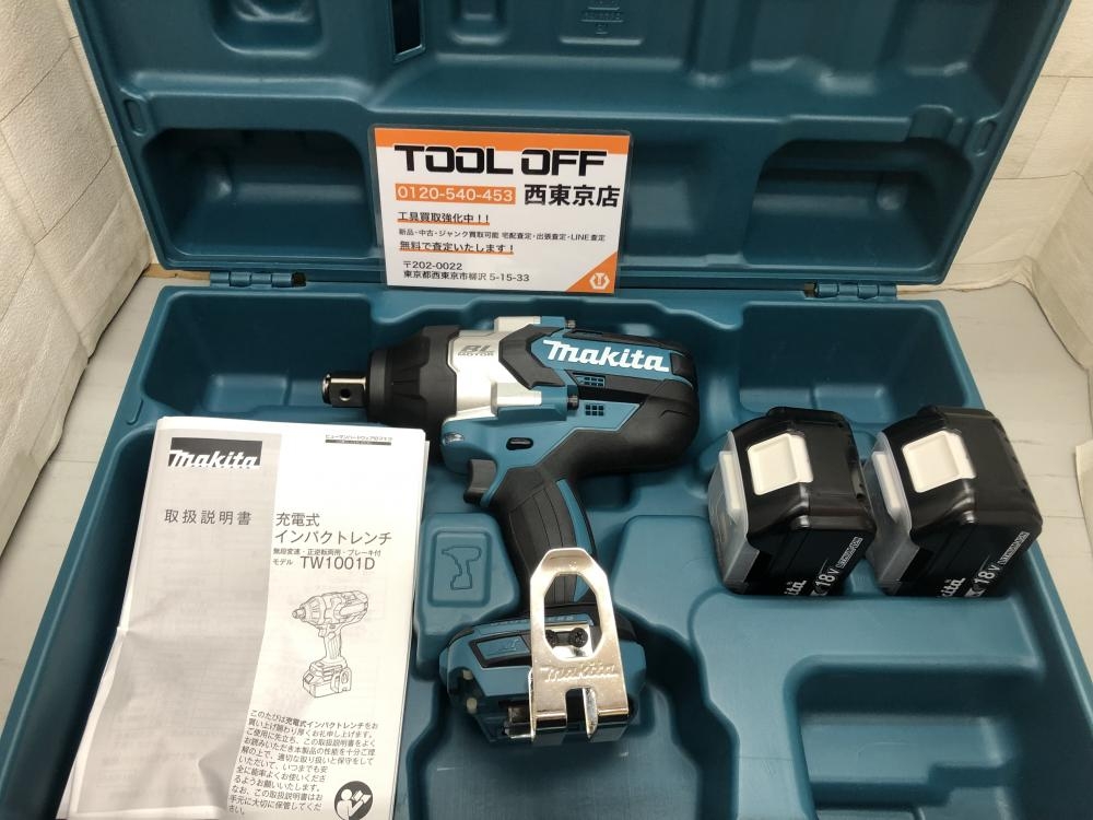 makita マキタ 充電式インパクトレンチ TW1001D の中古 未使用品