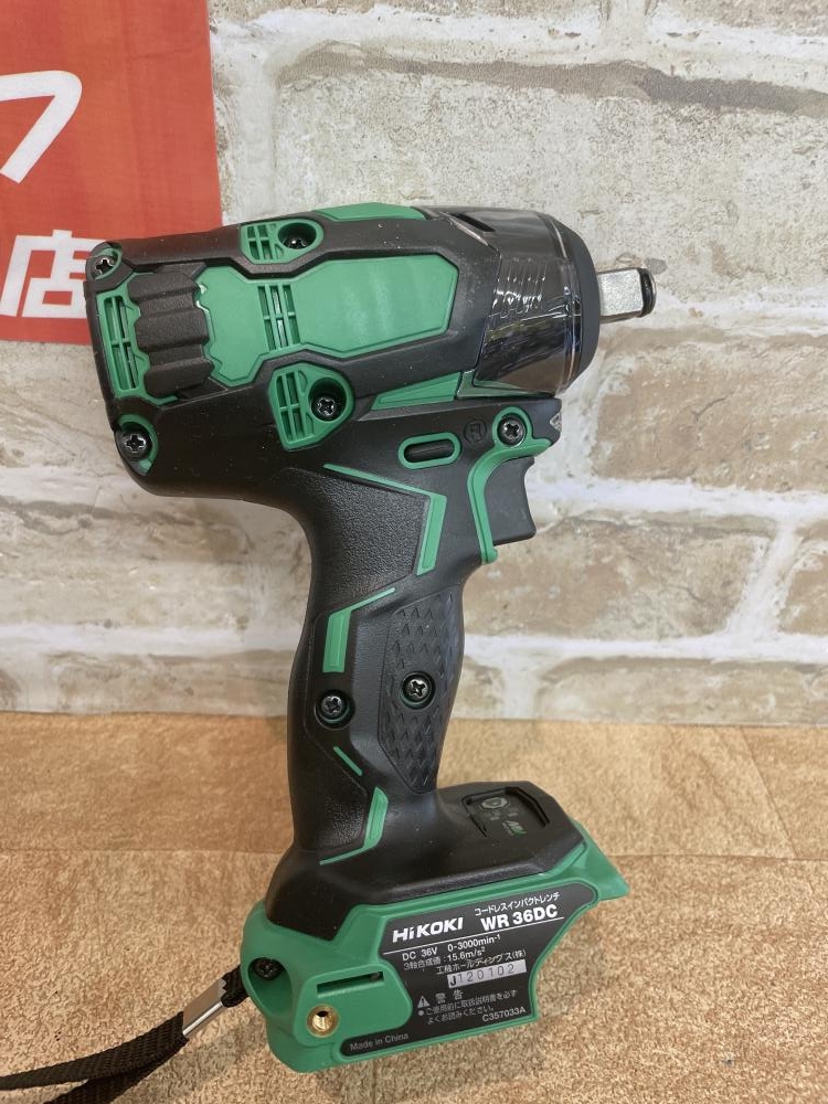 HIKOKI ハイコーキ コードレスインパクトレンチ 36V 本体のみ WR36DCの