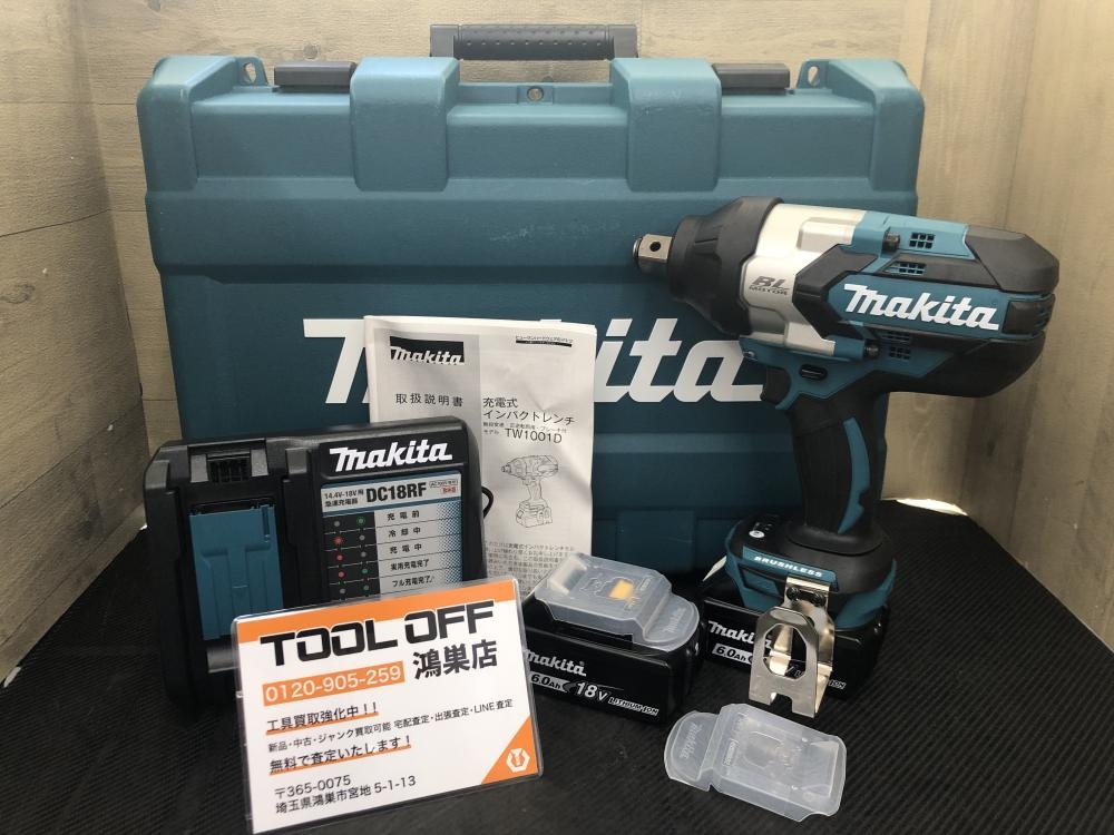 マキタ makita 充電式インパクトレンチ TW1001DRGXの中古 未使用品 《埼玉・鴻巣》中古工具販売の専門店│ ツールオフ鴻巣店  ｜中古工具販売のツールオフ