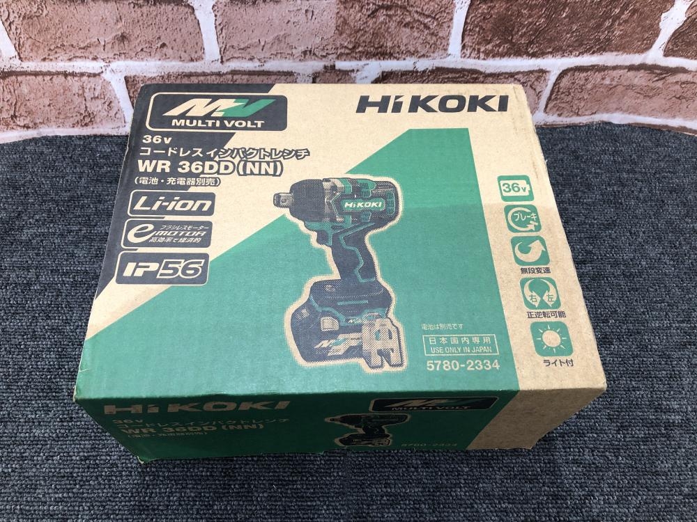 ハイコーキ HiKOKI コードレスインパクトレンチ 36V WR36DD(NN) ※本体 