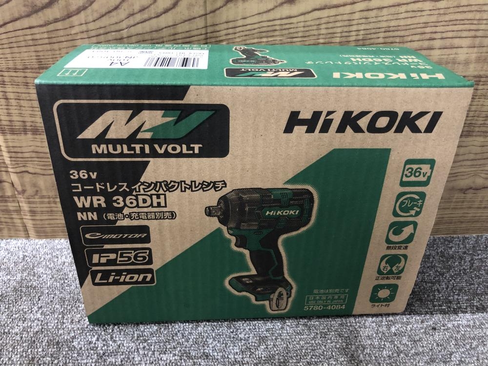 ハイコーキ コードレスインパクトレンチ WR36DH(NN)の中古 未使用品