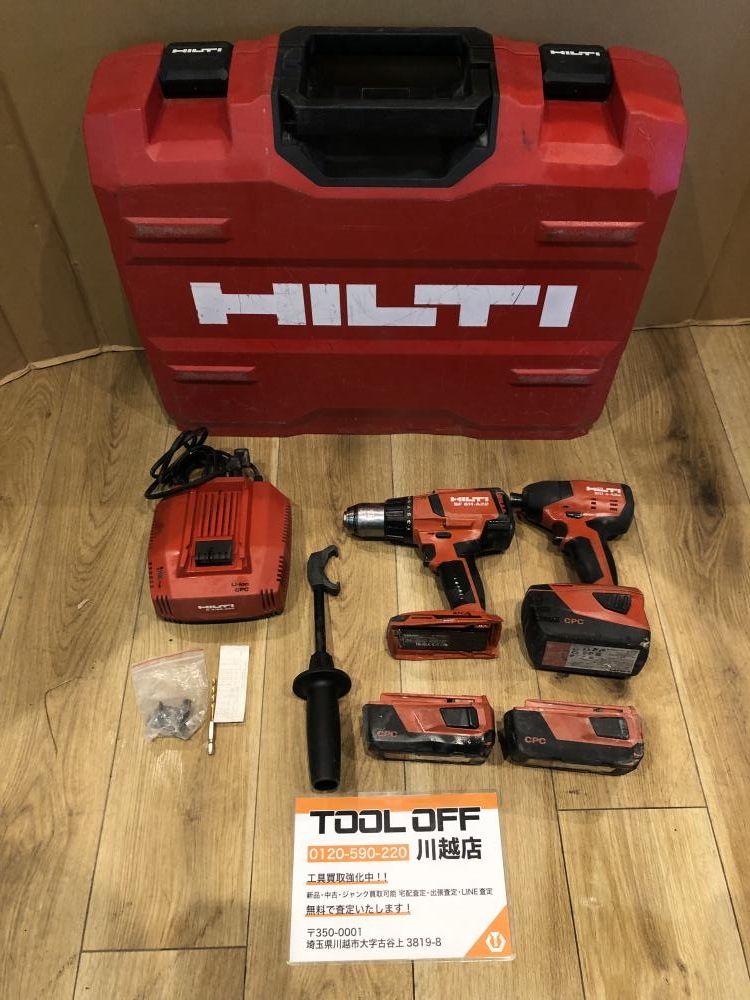 HILTI ヒルティ 充電式ドリルドライバ インパクトドライバセット SF6H-A22/SID4-A22の中古 中古C傷汚れあり  《埼玉・川越》中古工具販売の専門店│ ツールオフ川越店 ｜中古工具販売のツールオフ