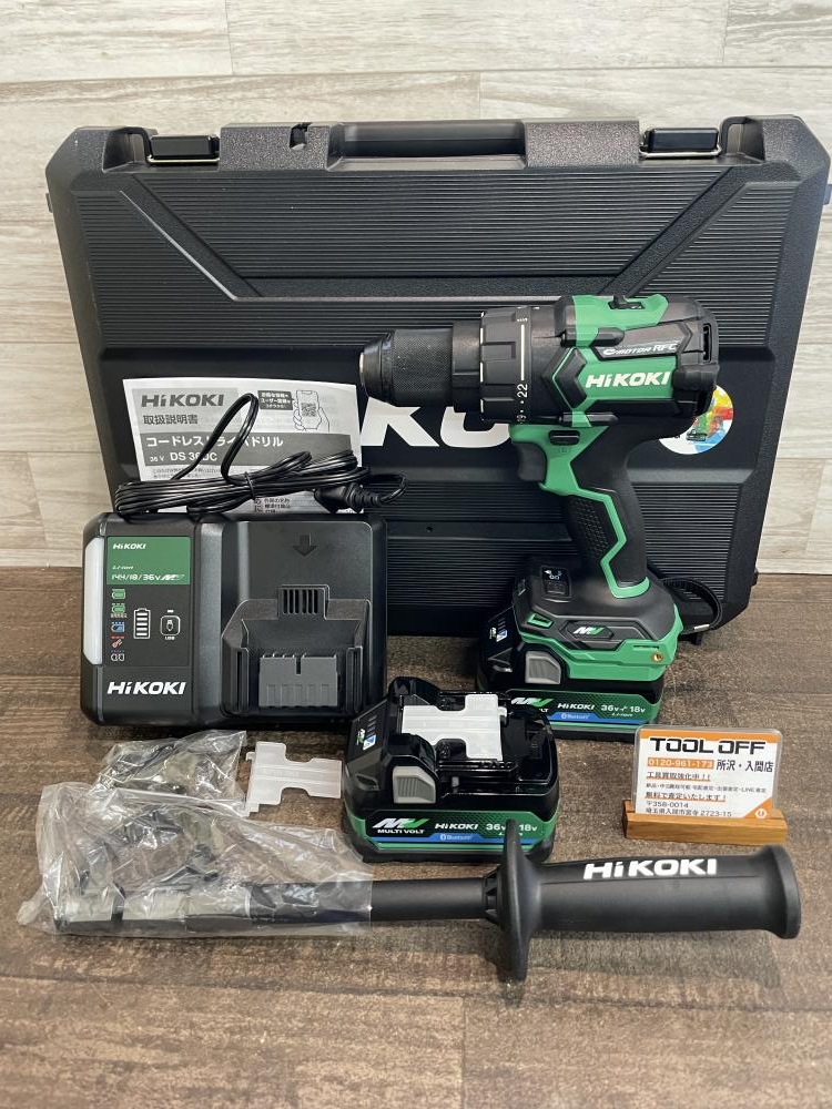 HiKOKI ハイコーキ 13mmコードレスドライバドリル DS36DC 2XPSZの中古