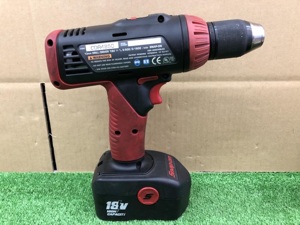 スナップオン Snap-on コードレスドライバードリル CDR4850の中古 中古B使用感あり 《千葉・柏》中古工具販売の専門店│ ツールオフ柏店  ｜中古工具販売のツールオフ