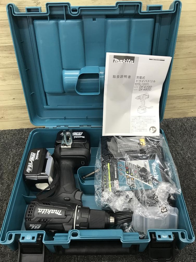 マキタDF-480D 充電式ドライバドリルバッテリ充電器セット中古品 マキタDF-480D 充電式ドライバドリルバッテリ充電器セット中古品