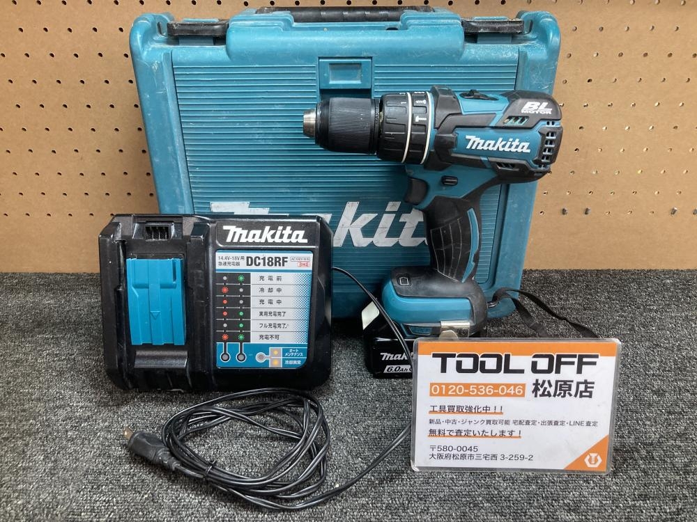 マキタ makita 18V 4Ah 充電式ドライバドリル DF480DRMX【野田愛宕店】【店頭取引限定】【中古】ITVWM5JG1A04 マキタ makita 充電式震動ドライバドリル HP480DRMXの中古 中古B使用感