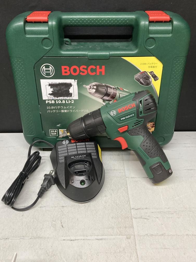 BOSCH 10.8Vバッテリー振動ドライバー PSB10.8LI-2の中古 中古B使用感