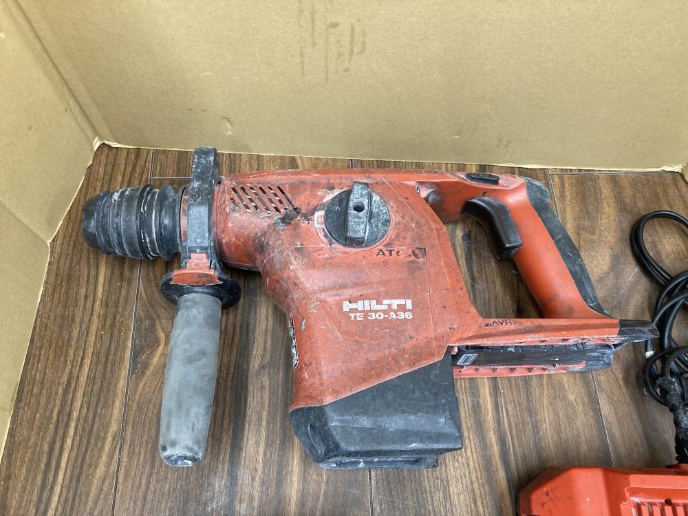 B36/6.0【中古】ヒルティ HILTI TE30-A36 ハンマドリル バッテリ×2付き【ハンズクラフト佐賀】 HILTI ヒルティ 充電式ロータリーハンマドリル TE30-A36 バッテリ2個+