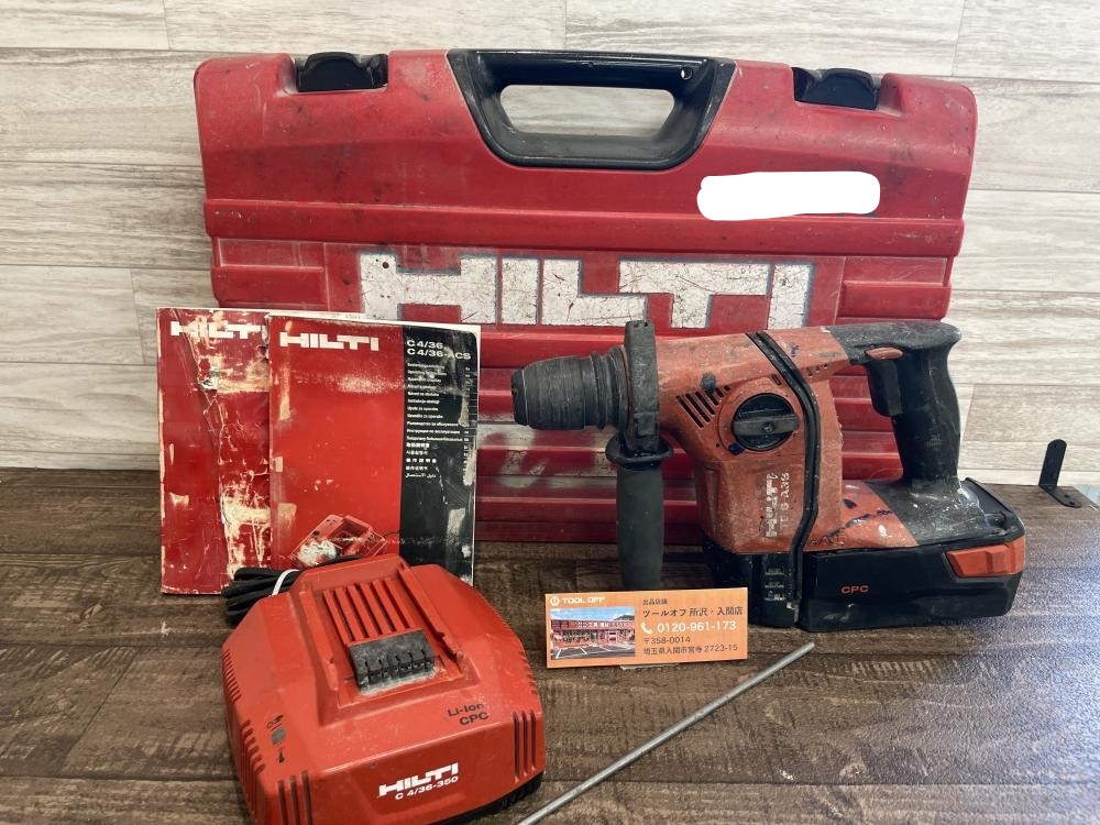 HILTI ヒルティ 充電式ハンマドリル TE6-A36 動作OK 本体＋バッテリ＋