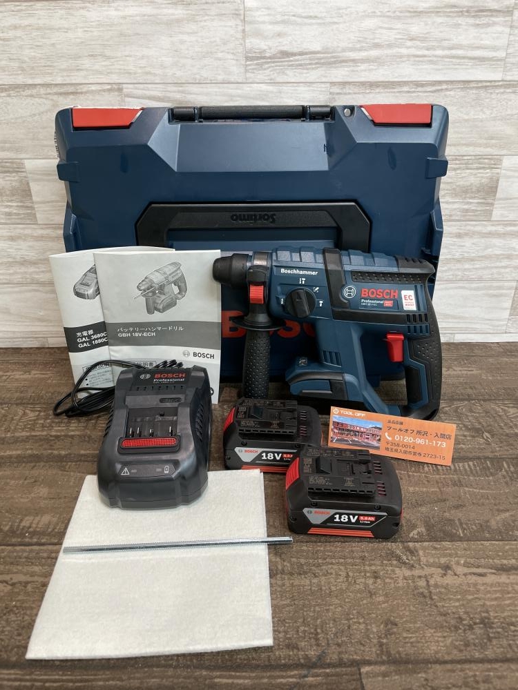ボッシュ GBH18V-21 ハンマドリル バッテリー2個付き【市川行徳店】【店頭取引限定】【中古】管理番号：ITMUD2D0NJTK ボッシュ GBH18V-21 ハンマドリル バッテリー2個付き【市川行徳店