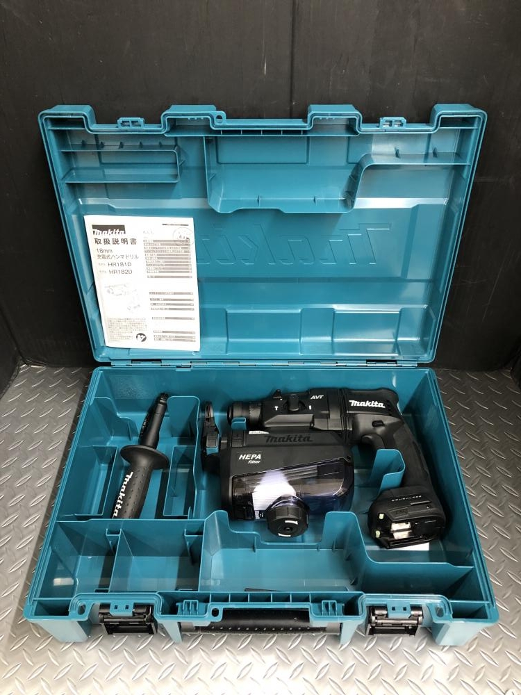 超特価商品！ マキタ makita HR182DZKB 充電式ハンマードリル【リライズ野田愛宕店】【中古】管理番号：ITAD3SWIGEVQ マキタ（makita） 充電式ハンマドリル HR182DZKB 18V 本体+ケース 18mm
