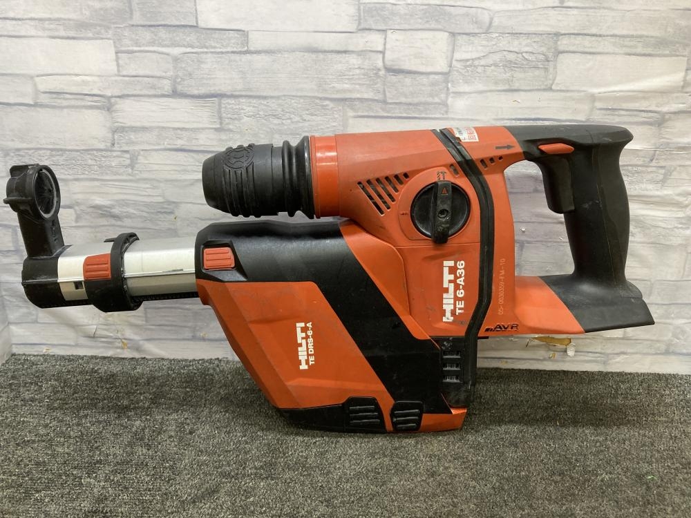 HILTI ヒルティ コードレスハンマドリル+DRS集じんシステム TE6-A36+TEDRS-6-Aの中古 中古C傷汚れあり 《大阪・松原》中古工具販売の専門店│ツールオフ松原店  ｜中古工具販売のツールオフ