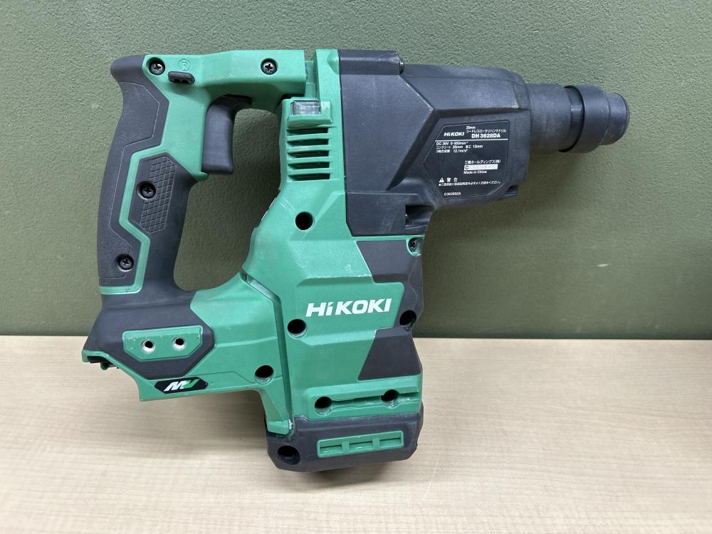 【中古品】HIKOKI　コードレスロータリハンマドリル　28ｍｍ　ＤＨ3628ＤＡ　本体のみ【ハンズクラフト熊本けやき通り店】【店頭引取限定】 ハイコーキ HiKOKI 28mmコードレスロータリハンマドリル DH3628DAの