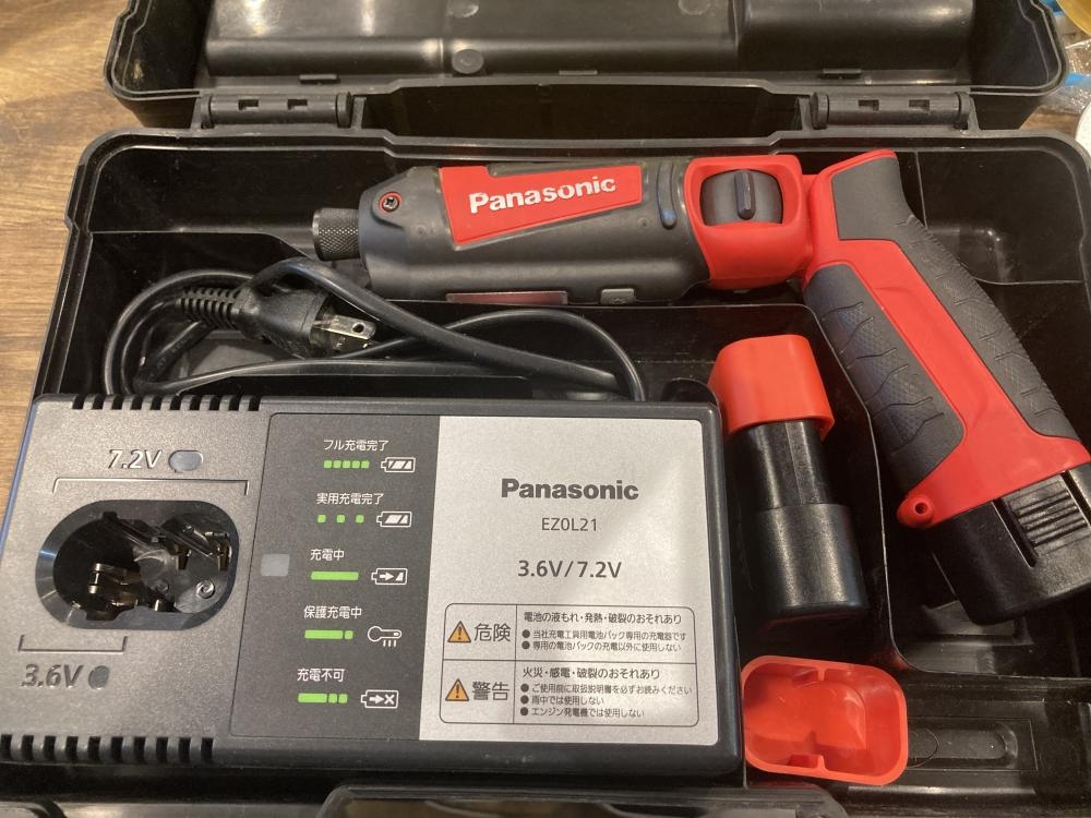Panasonic 充電スティックインパクトドライバ EZ7521 バッテリ2個 充電 ...