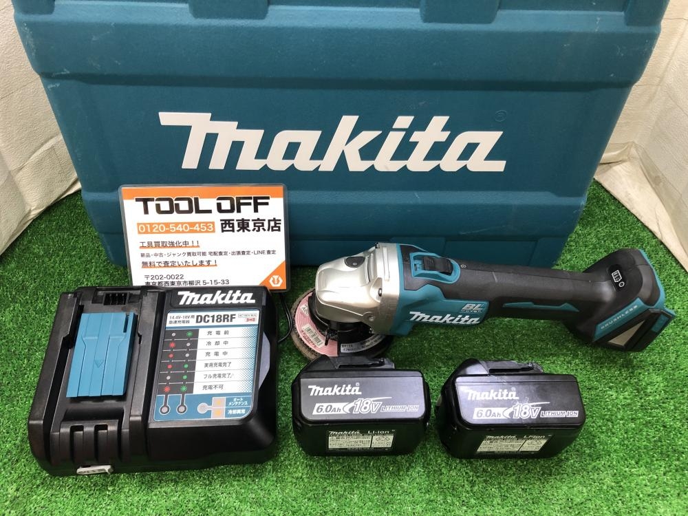 makita マキタ 充電式ディスクグラインダ GA404DRGN 使用感少なめ 充電