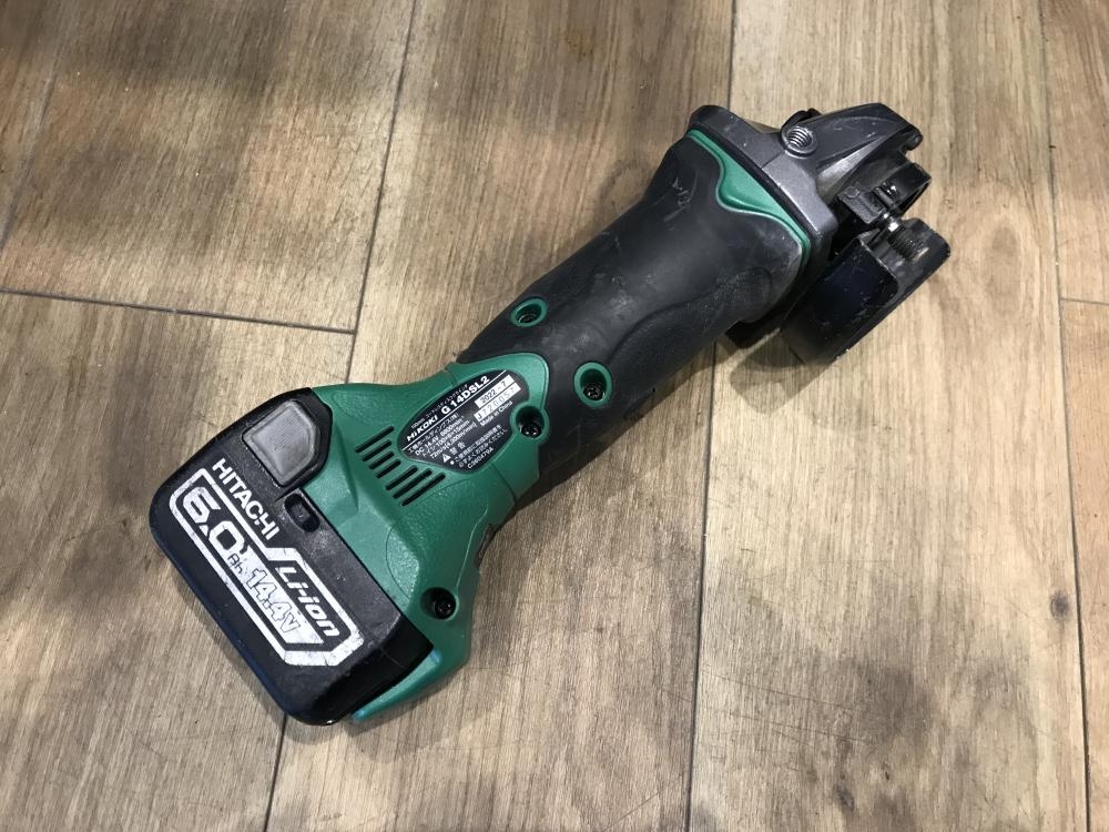日立 G14DSL ディスクグラインダー【リライズ野田愛宕店】【店頭取引限定】【中古】管理番号：ITAK442N3U2W HiKOKI(日立工機) G14DSL(LJCK)(L) 14.4V-5.0Ahコードレスディスク