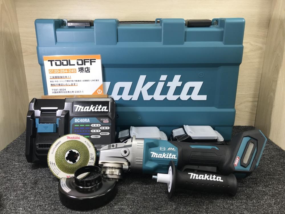 makita マキタ 40Vmax 100mm充電式ディスクグラインダ GA045GRMXの中古