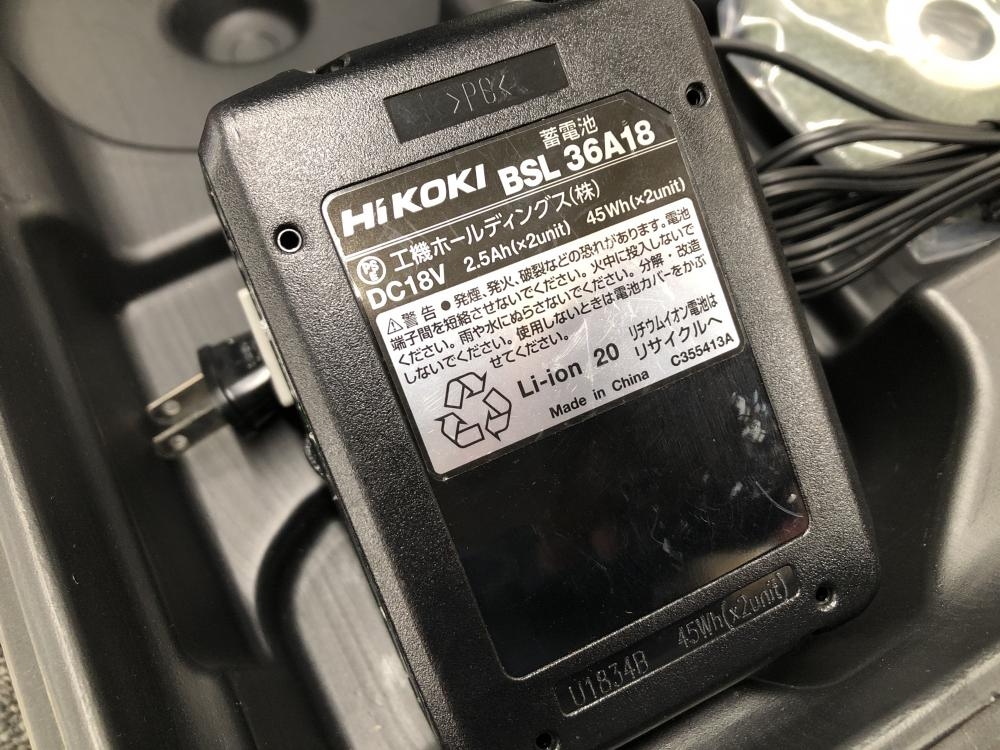 ハイコーキ HiKOKI 125mmコードレスディスクグラインダ G3613DA(XP