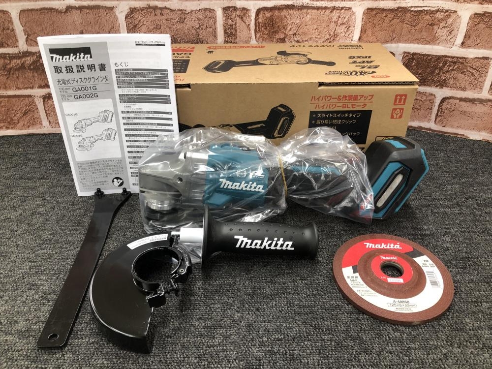 マキタ makita 125mm充電式ディスクグラインダ GA002GZ ※本体のみの中古 未使用品 《千葉・市原》中古工具販売の専門店│  ツールオフ千葉市原店 ｜中古工具販売のツールオフ