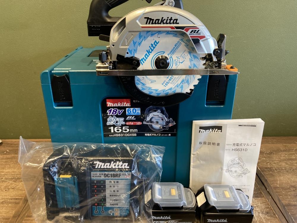 ★マキタ(makita) コードレス丸のこ HS631DGXSB 未使用品マキタ&frasl;makita コードレス丸のこ HS631DGXSB鴻巣店