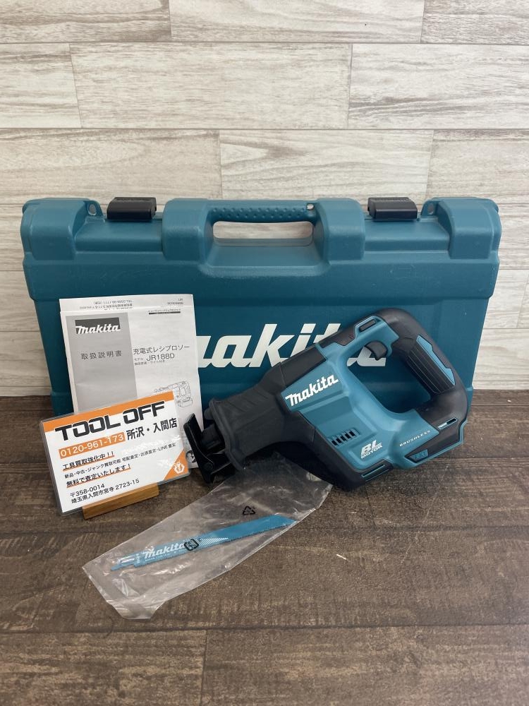 マキタ makita 充電式レシプロソー JR188DZKの中古 未使用品 《埼玉・入間》中古工具販売の専門店│ ツールオフ所沢入間店  ｜中古工具販売のツールオフ