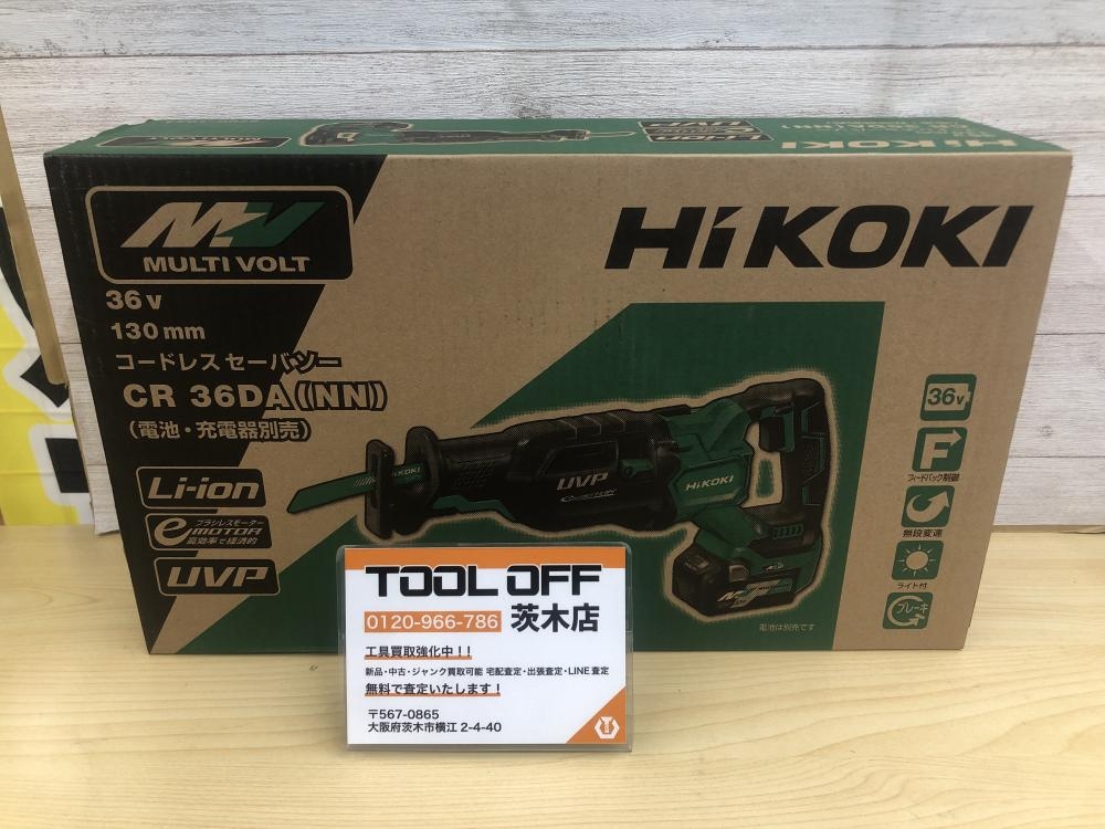 HiKOKI ハイコーキ コードレスセーバーソー CR36DA(NN)の中古 未使用品