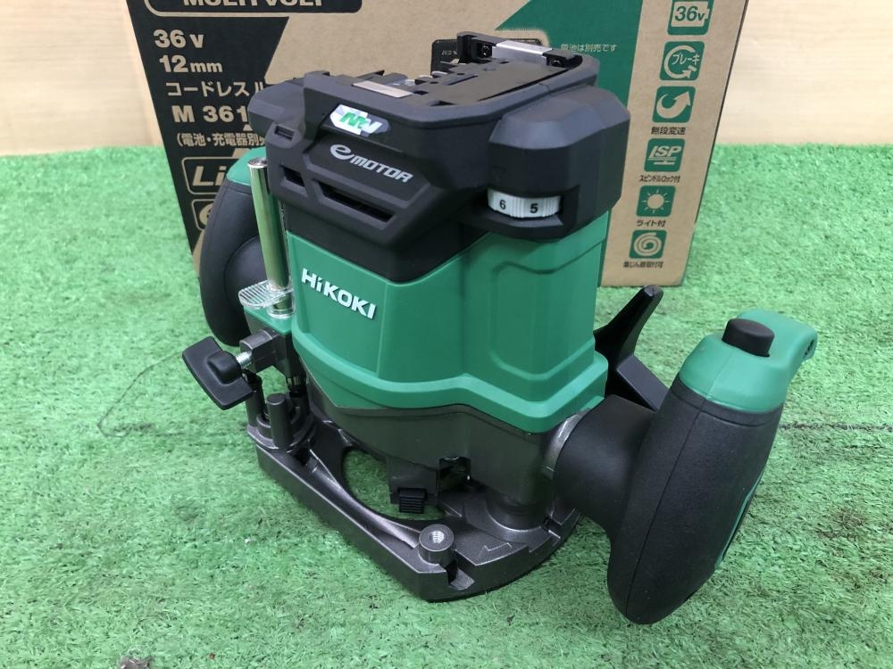 HiKOKI 36Vコードレスルーター M3612DA(NN)の中古 未使用品 HiKOKI 36Vコードレスルーター M3612DA(NN)の中古 未使用品