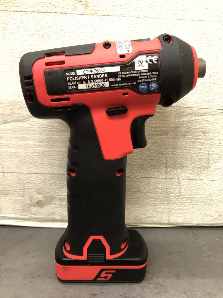 Snap-on 14.4Vコードレスポリッシャ CTPP761 バッテリ1個付の中古 中古A(美品) 商品詳細 ｜中古工具販売のツールオフ